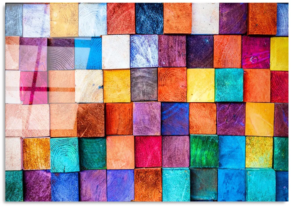 Tablou din sticlă securizată Wallity UV-226 70 x 100, Multicolor