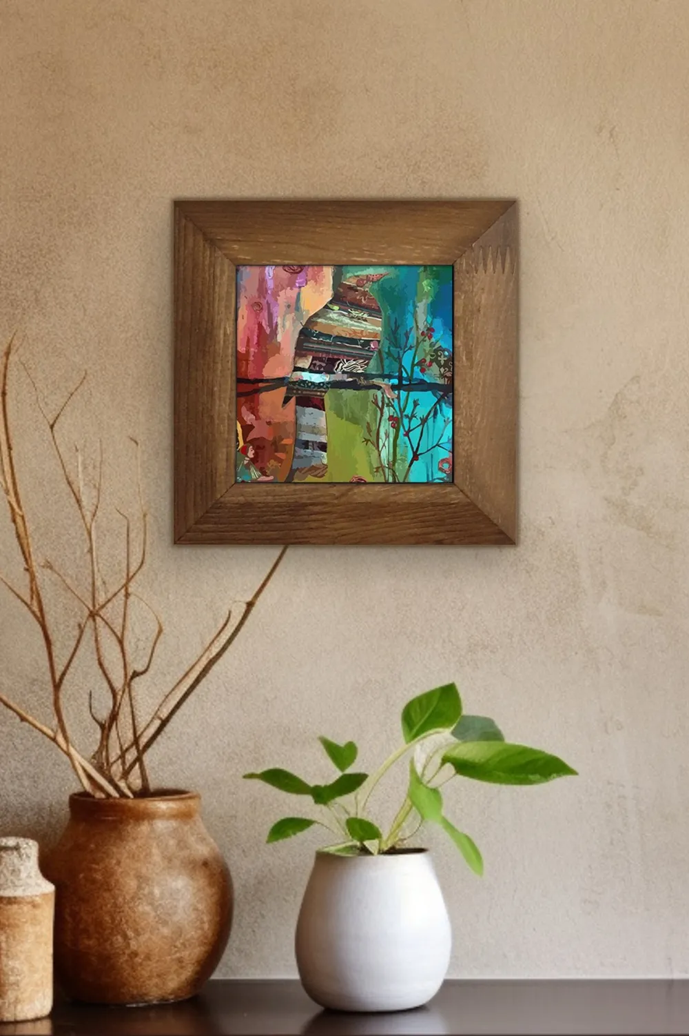 Tablou cu ramă Wallity Artvessakaro32, Multicolor