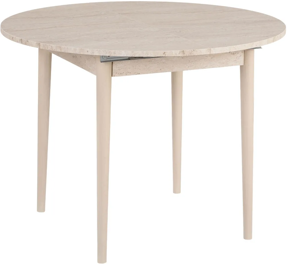 Masă de dining extensibilă Hanah Home Viona, Travertin / Stejar