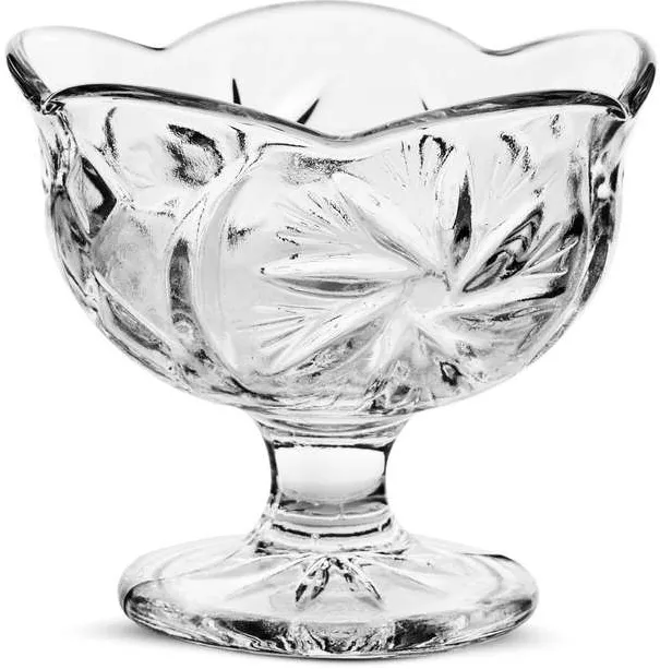 Set cupe de înghețată din sticlă (6 piese) Hermia IC7143GCL, Transparent