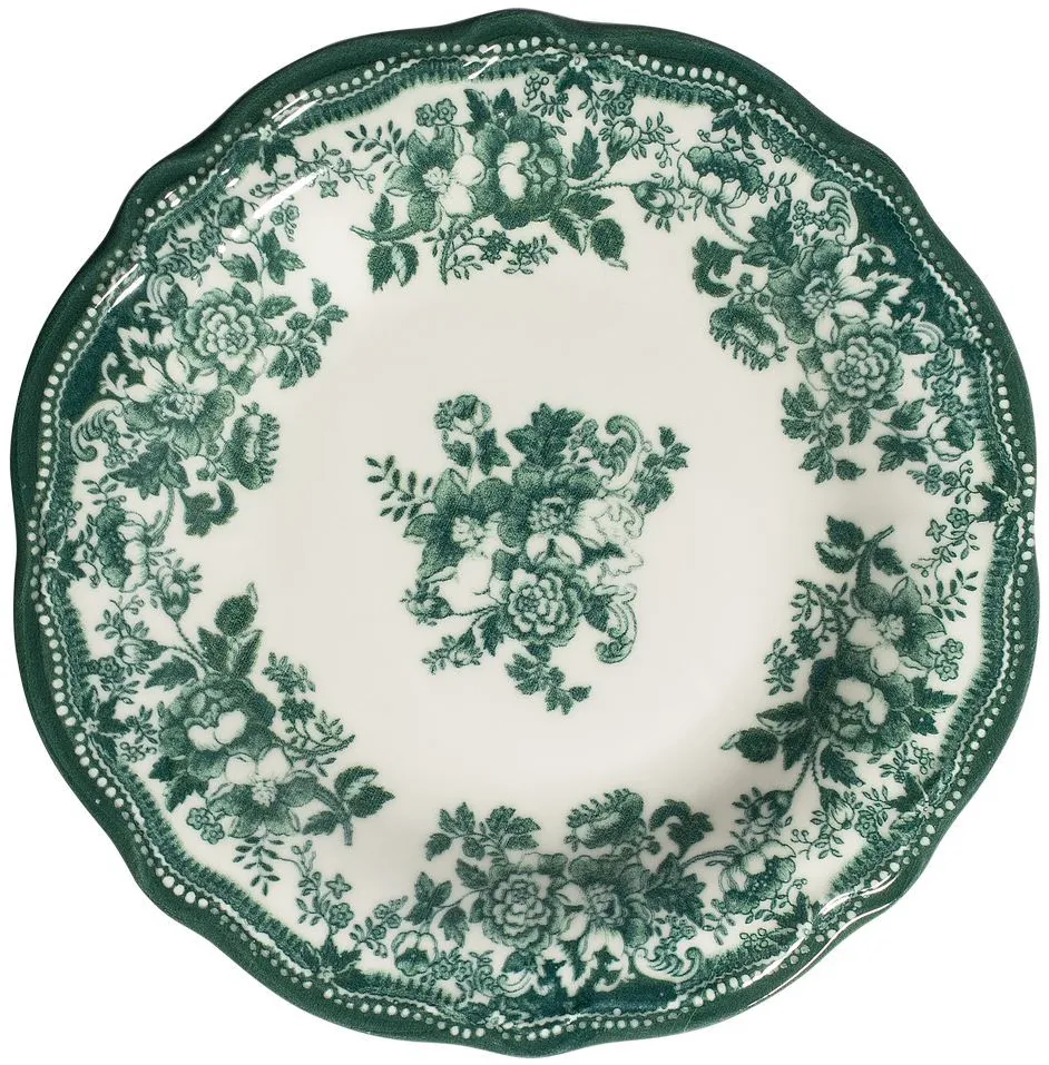 Serviciu de masă (24 piese) Hermia Velour Green Fulya 24 Ytkm, Alb / Verde