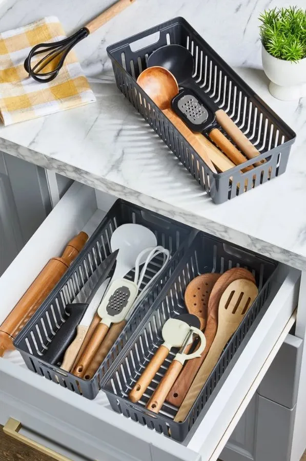 Organizator de bucătărie (3 piese) Hermia PZR-027, Gri