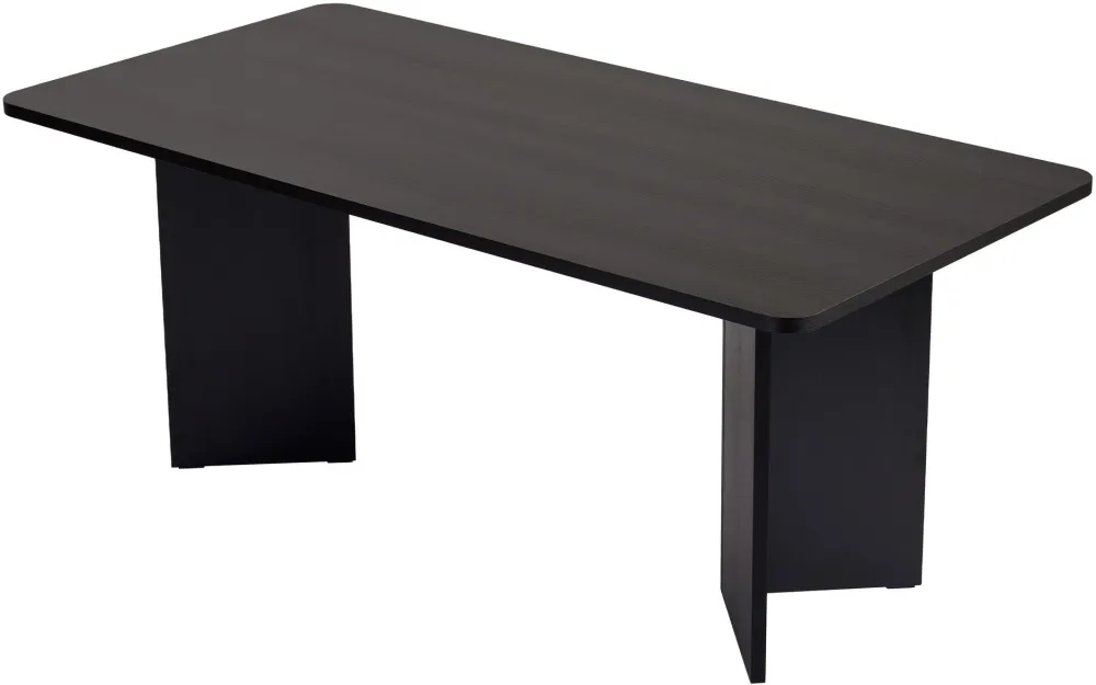 Masă de dining Hanah Home Linza, Lemn negru