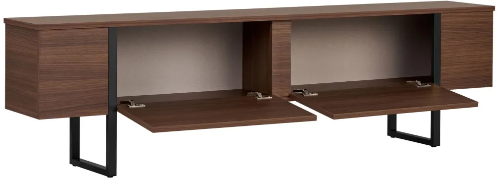 Comodă TV Hanah Home Onera, Nuc Milano / Negru