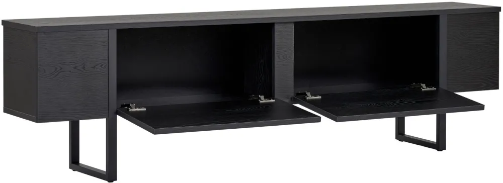 Comodă TV Hanah Home Onera, Lemn negru / Negru