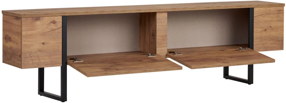 Comodă TV Hanah Home Onera, Pin Atlantic / Negru