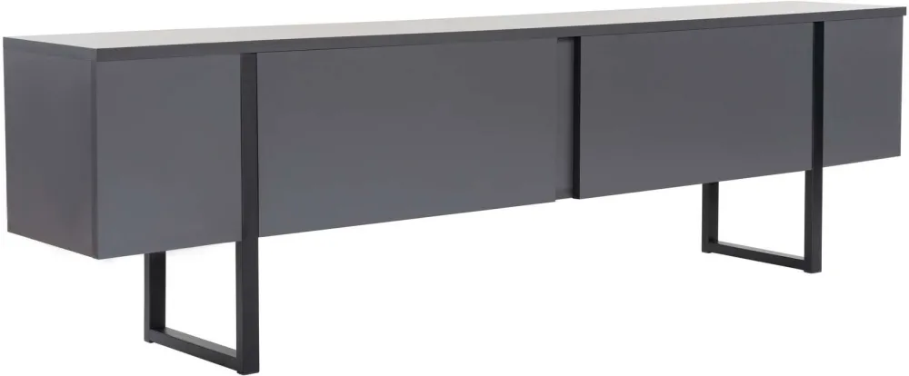 Comodă TV Hanah Home Serenity, Antracit / Negru
