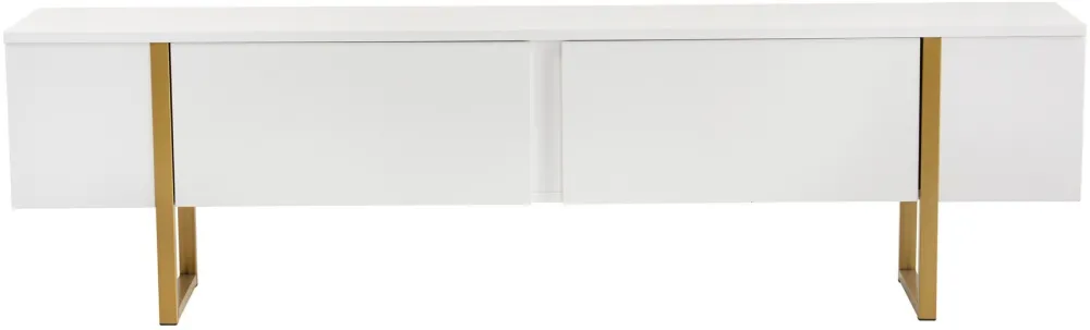 Comodă TV Hanah Home Serenity, Alb / Auriu
