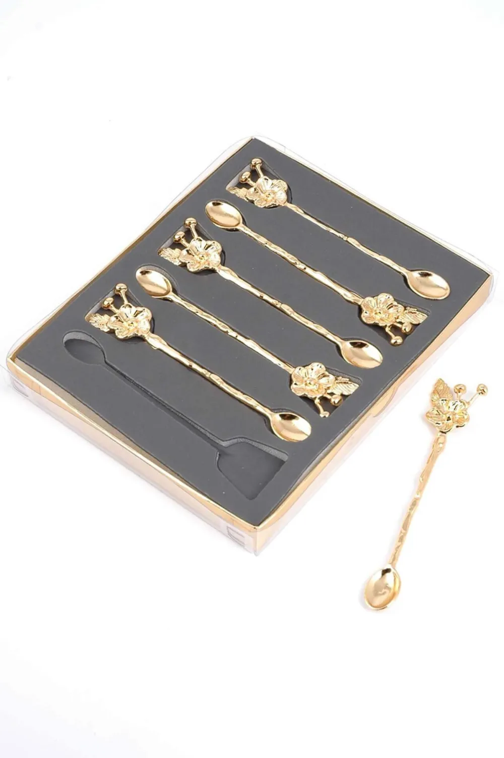 Set linguri (6 piese) Hermia PLT0493, Auriu