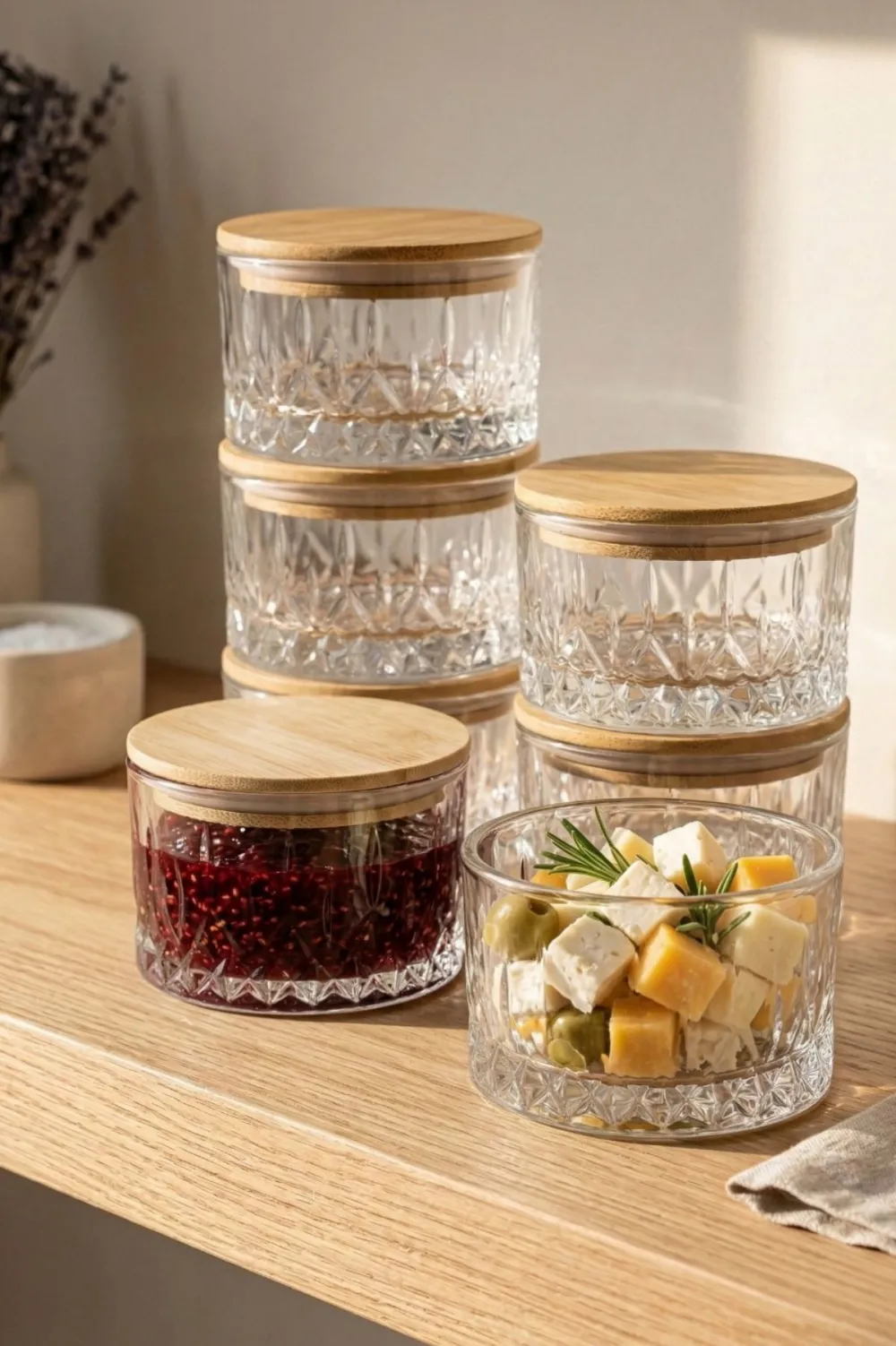 Set cutii de depozitare (6 piese) Hermia F10262, Transparent