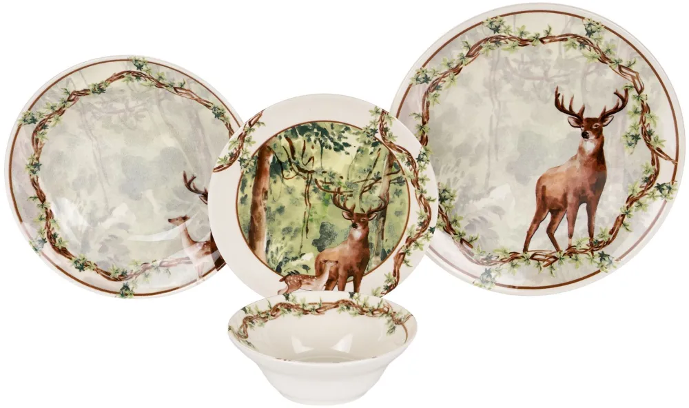 Serviciu de masă (24 piese) Hermia Wild, Multicolor