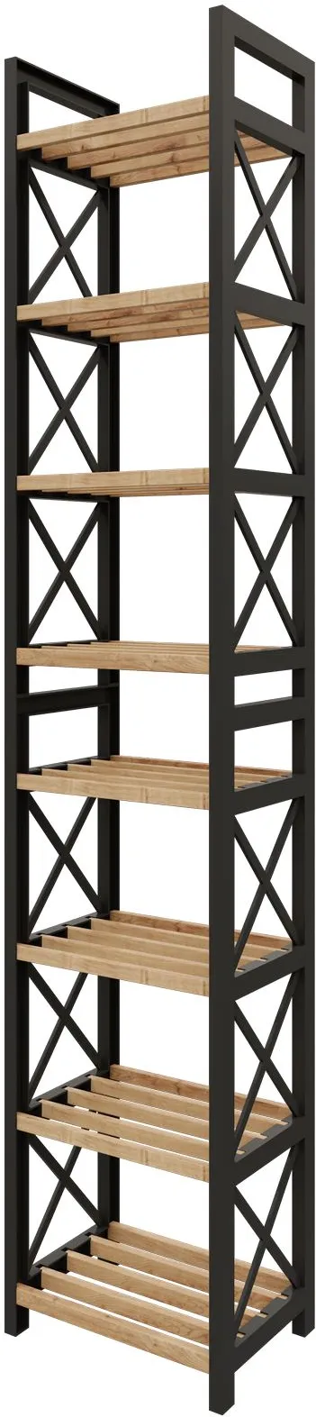 Raft multifuncțional Hanah Home Mini Flower 8, Negru