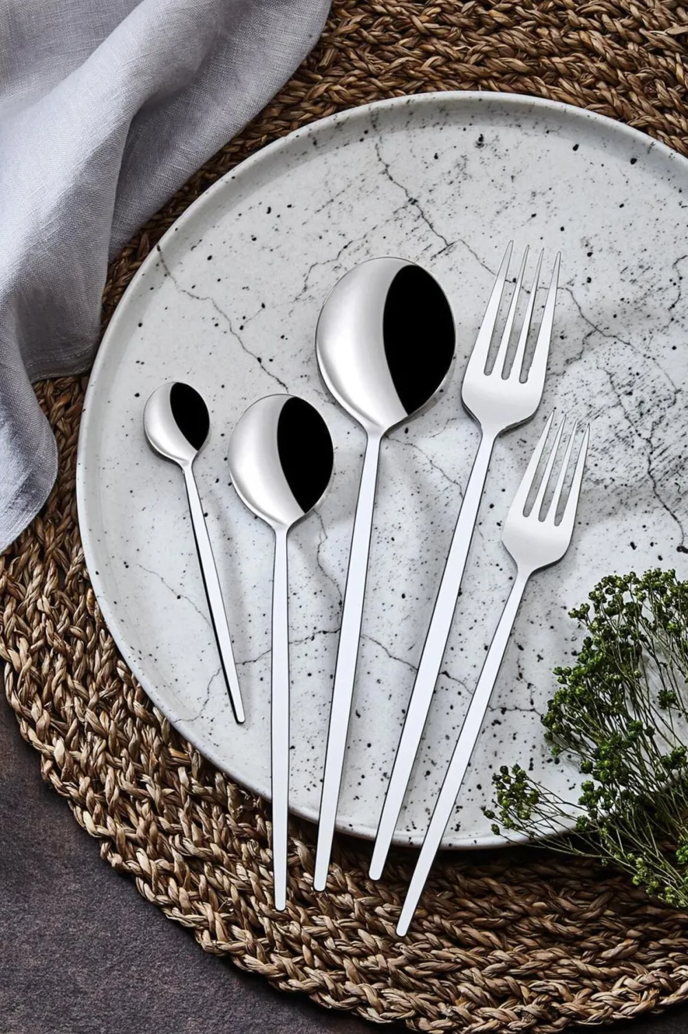 Set tacâmuri (30 piese) Hermia Mokk30, Crom