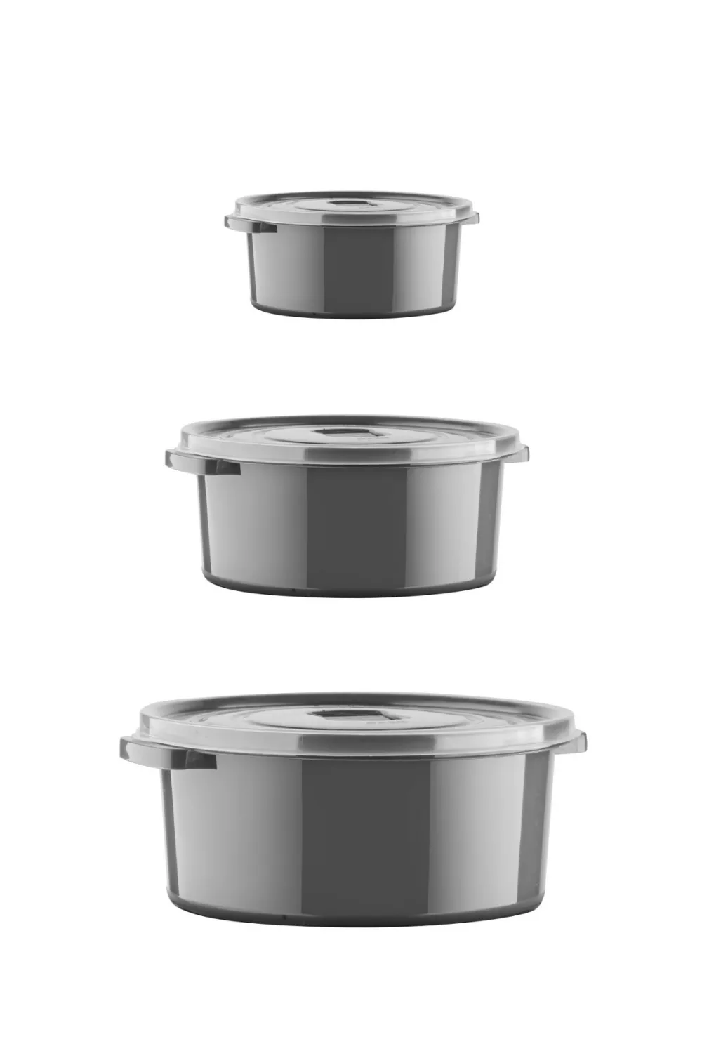 Set cutii de depozitare (12 piese) Hermia SILANT12-512, Antracit