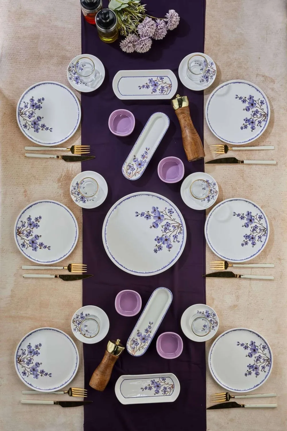 Set pentru micul dejun (21 piese) Hermia SakuraLila21, Multicolor