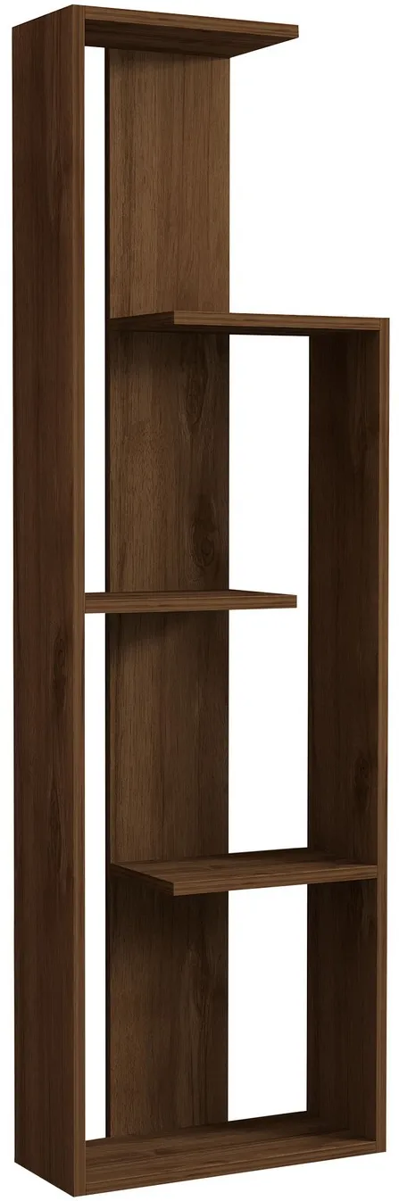 Bibliotecă Hanah Home Wand, Nuc