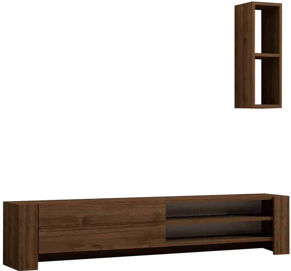 Comodă TV Hanah Home Naz, Nuc