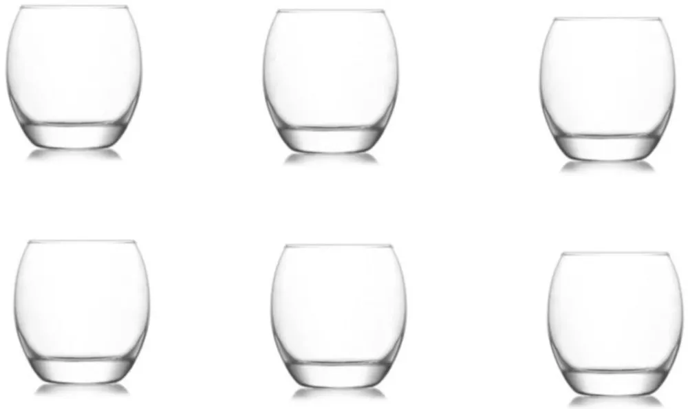 Set pahare (6 piese) Hermia LV-EMP364F, Transparent
