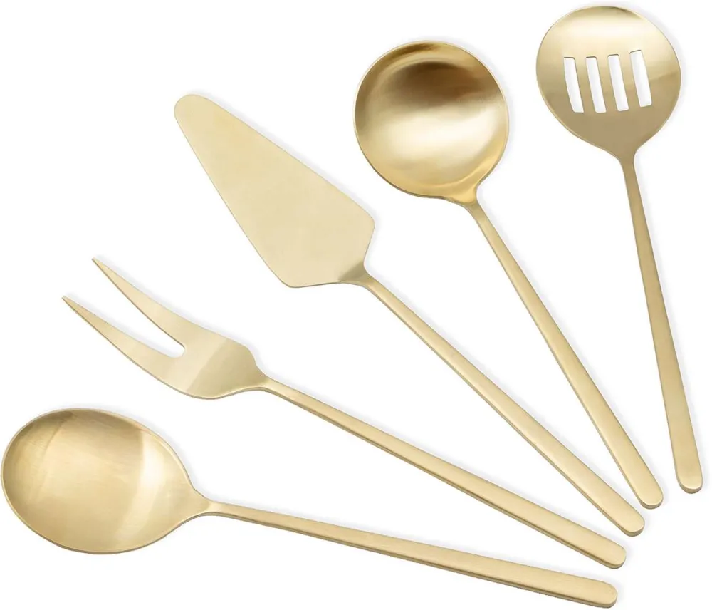 Set de servire (5 piese) Hermia CKB0254, Auriu