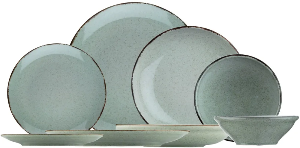 Serviciu de masă (24 piese) Hermia CXEO24Y2730P03, Verde