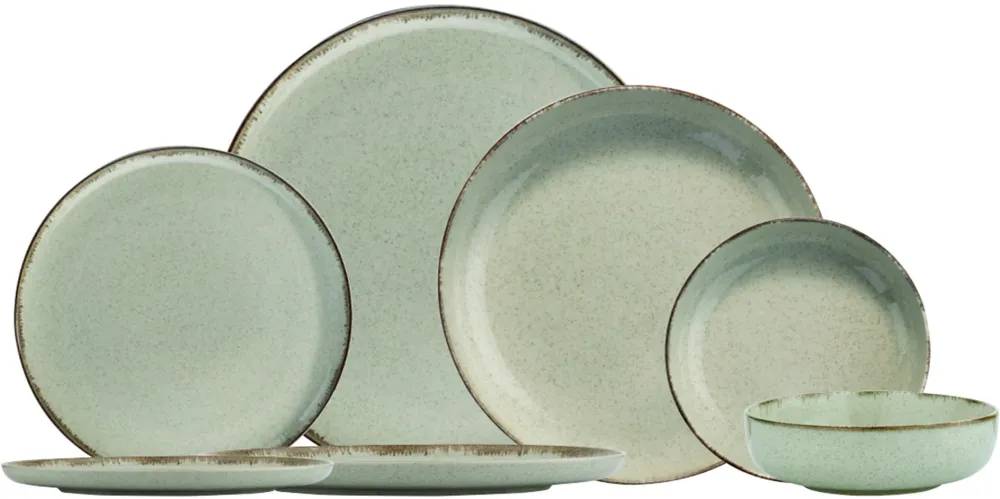 Serviciu de masă (24 piese) Hermia MOD24Y2730P03, Verde