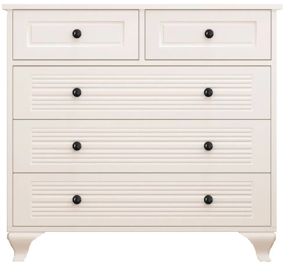 Comodă Hanah Home İzel - Rb-119, Alb mat