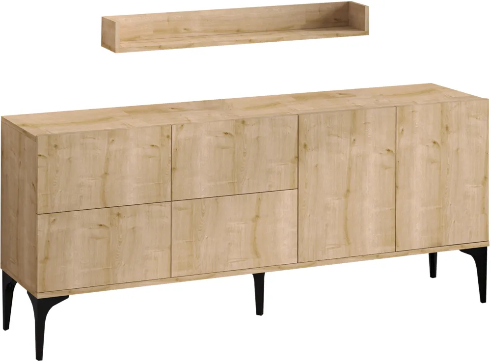 Consolă Hanah Home Stella, Stejar Sapphire