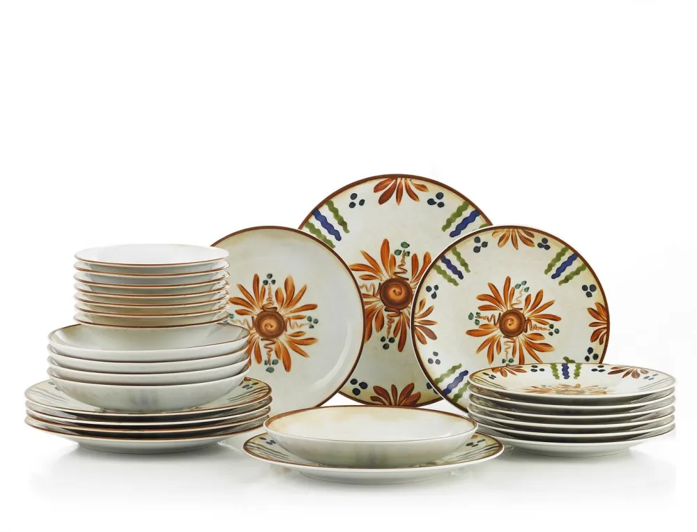 Serviciu de masă (24 piese) Hermia NNZG24Y28851014, Multicolor