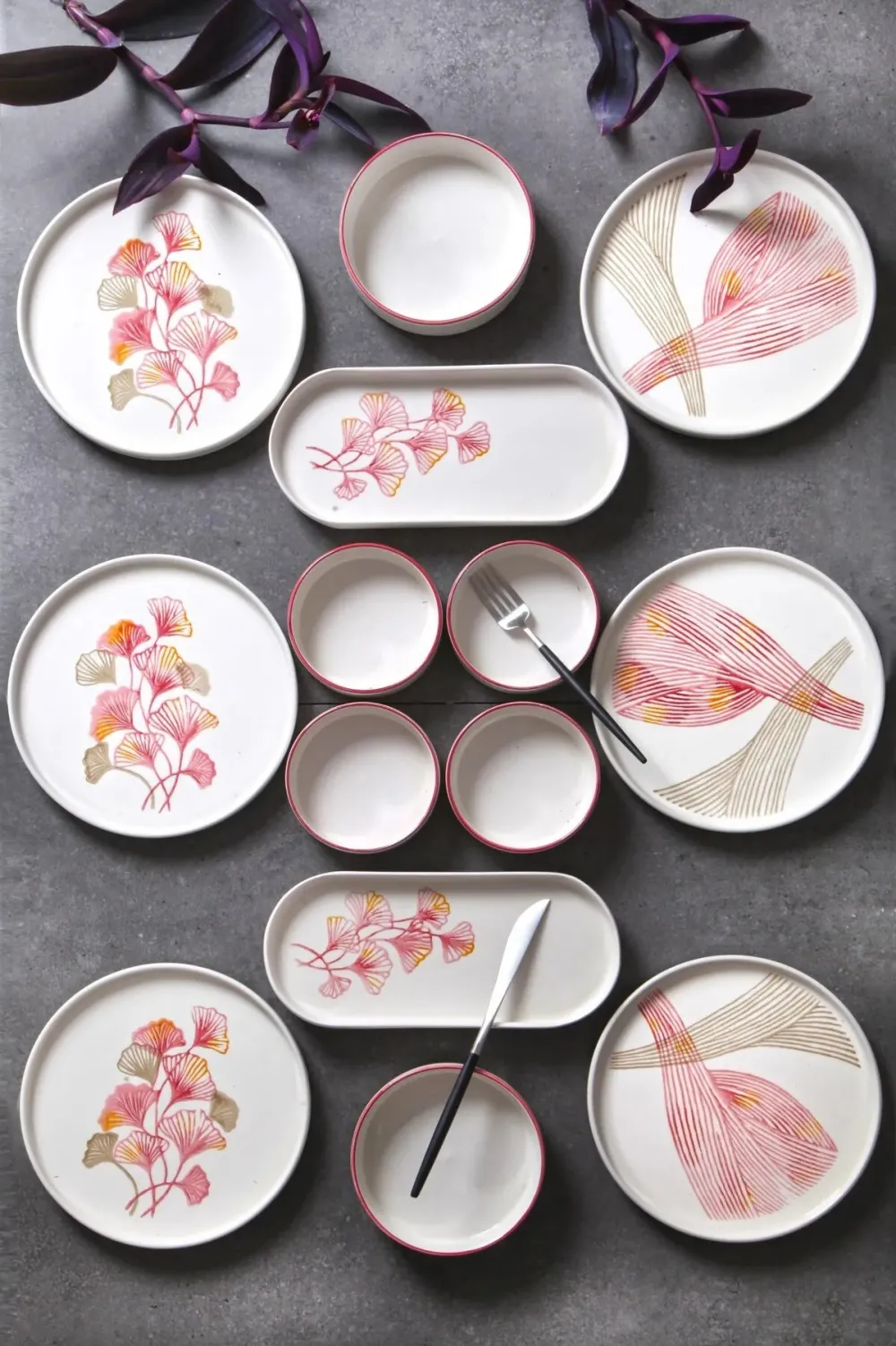 Set pentru micul dejun (14 piese) Hermia MCH10553, Multicolor