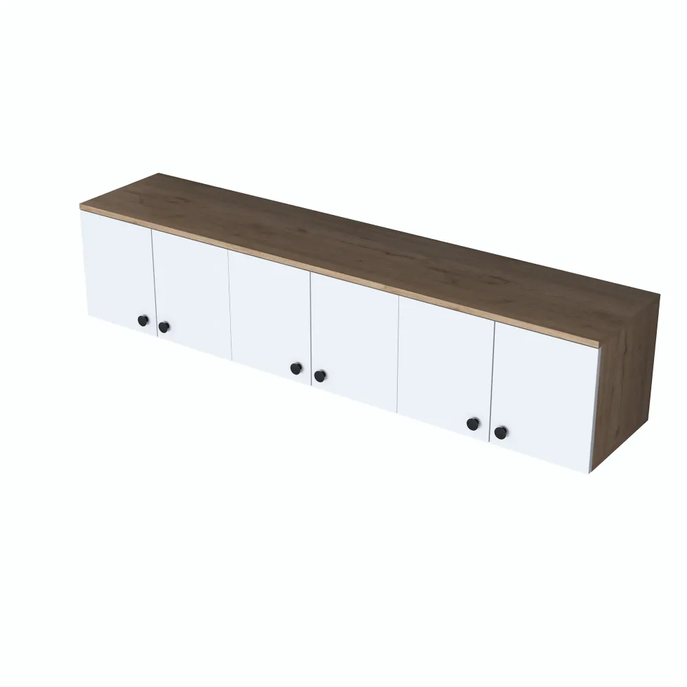 Dulap multifuncțional Hanah Home EA103 - 2387, Nuc / Alb