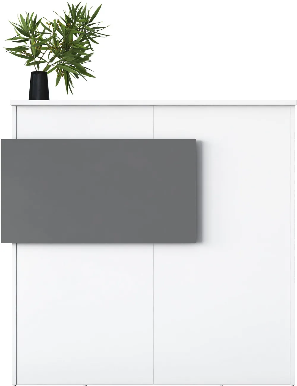 Birou de recepție Hanah Home MA102 - 2929, Alb / Antracit