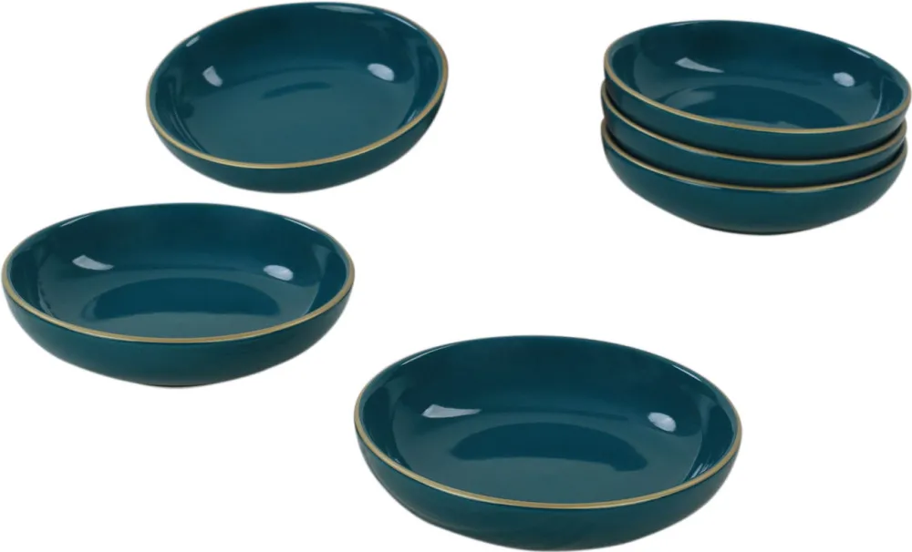 Set boluri pentru sos din ceramică (6 piese) Hermia ST489006F418A841600MAYD100, Albastru petrol