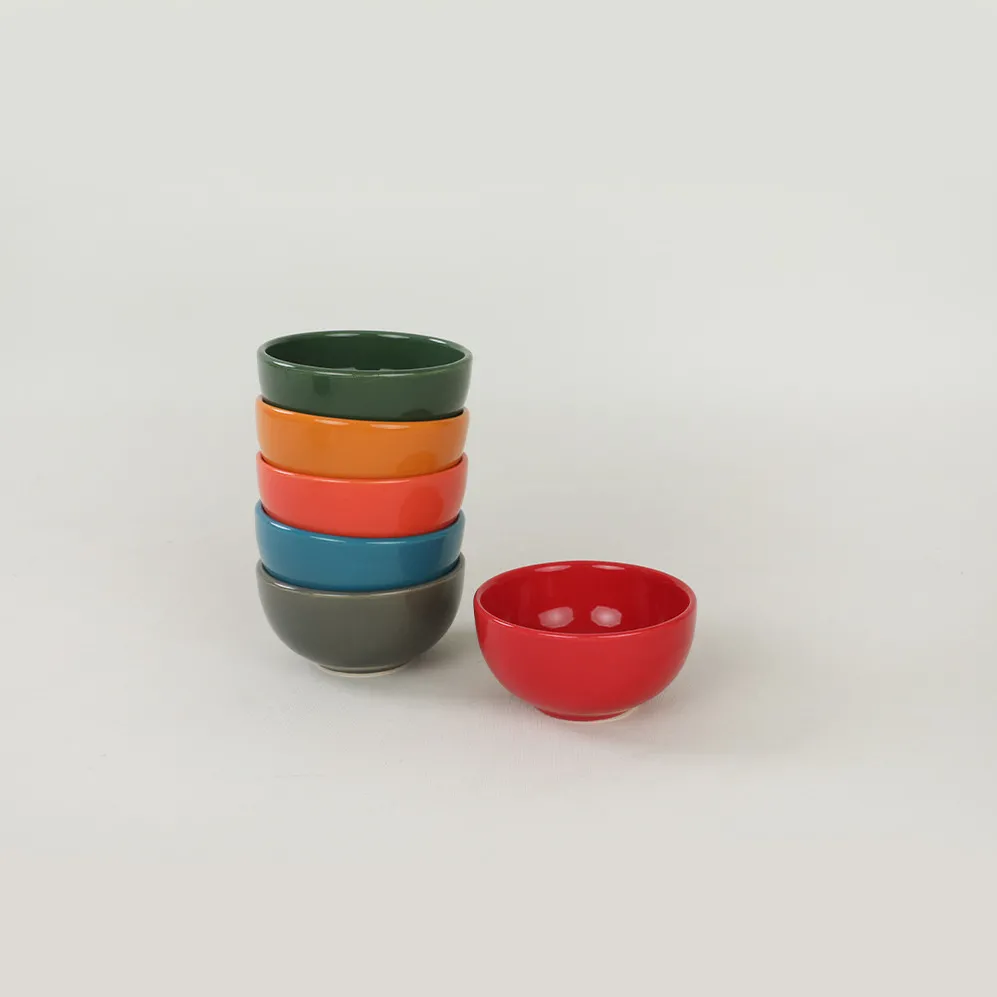 Set boluri din ceramică (6 piese) Hermia ST101606F16XA000000MAZ1000, Multicolor