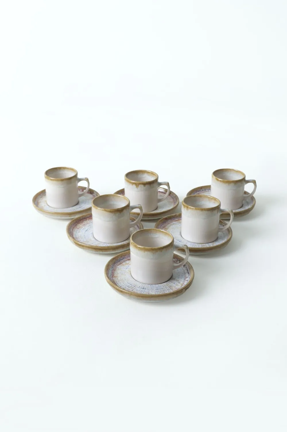 Set cești de cafea (12 piese) Hermia X00017774, Alb