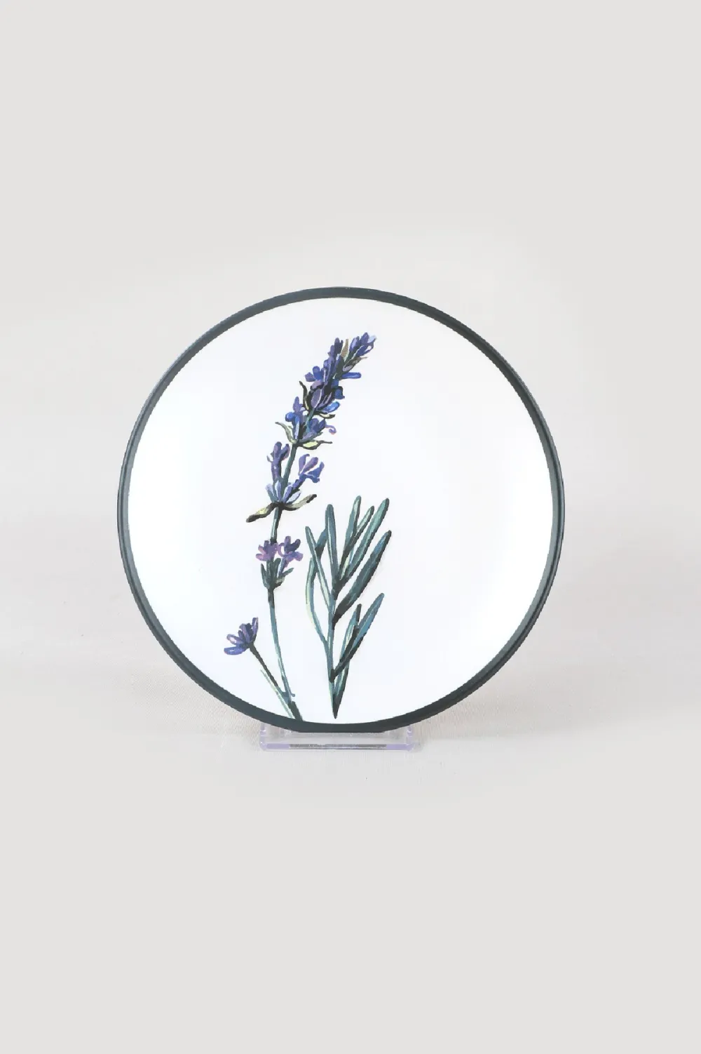 Set farfurii desert din ceramică (6 piese) Hermia ST040306F022AMD3600MASD400, Alb / Verde / Mov / Negru