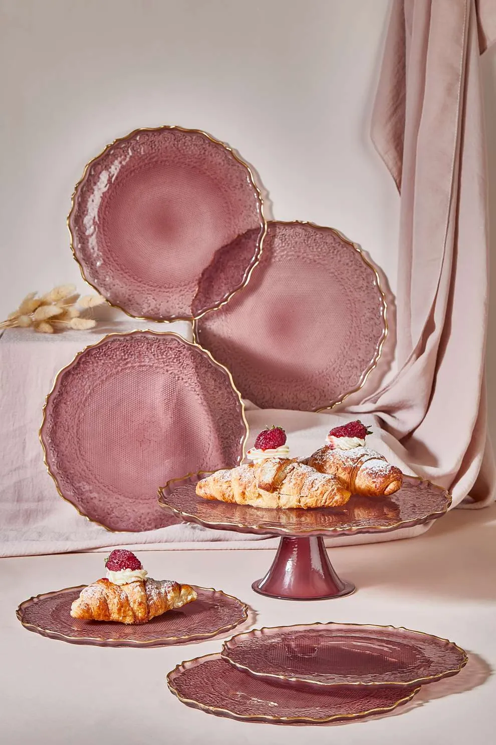 Set farfurii desert (7 piese) Hermia Goblen, damson