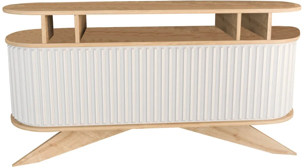 Bufet Hanah Home Stor, Stejar / Alb