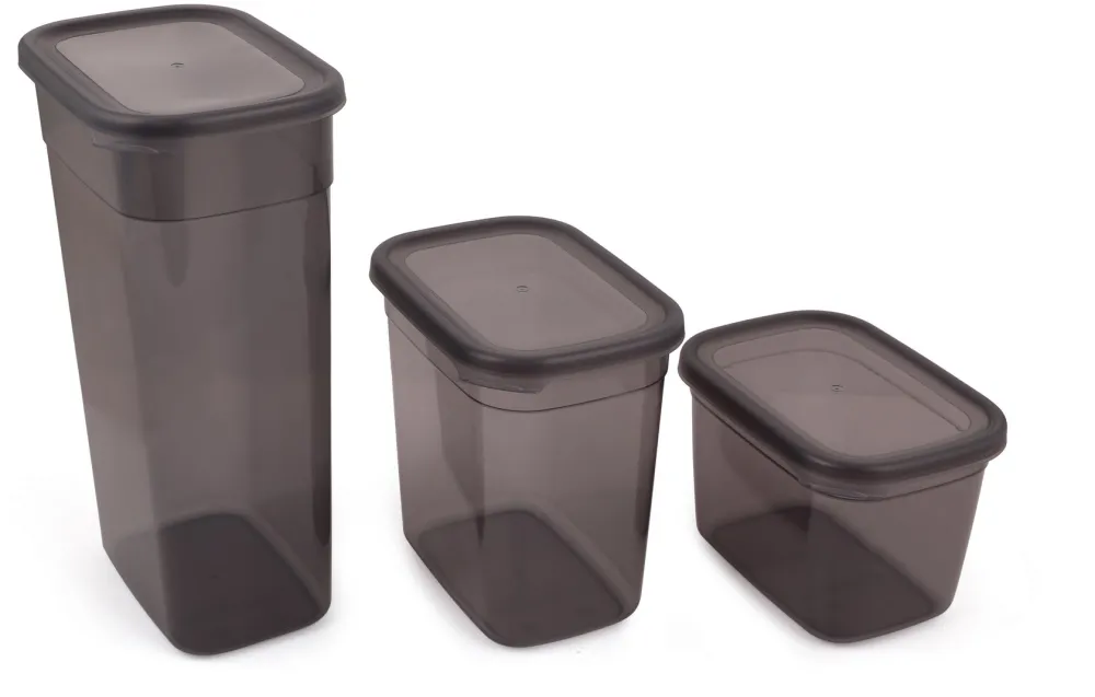 Set cutii de depozitare (18 piese) Hermia BNMPEGYAR18-13232 v2, Antracit