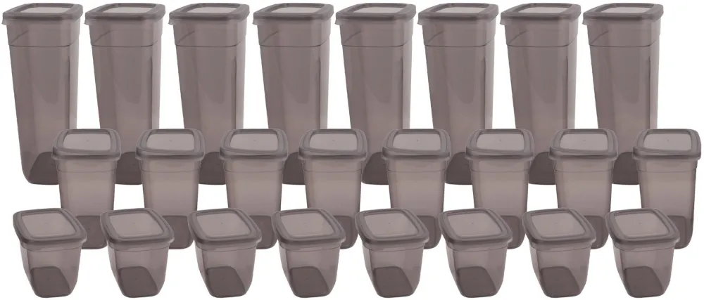 Set cutii de depozitare (24 piese) Hermia BNMPEGYAR24-13232, Antracit