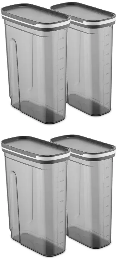 Set cutii de depozitare (4 piese) Hermia BNMSRGAR04-27, Antracit