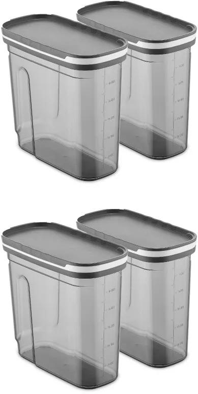 Set cutii de depozitare (4 piese) Hermia BNMSRGAR04-18, Antracit