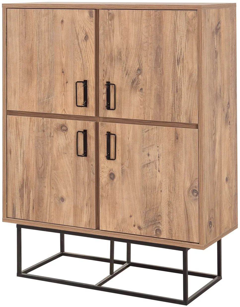 Dulap multifuncțional Hanah Home Quantum Solo, Pin Atlantic / Negru