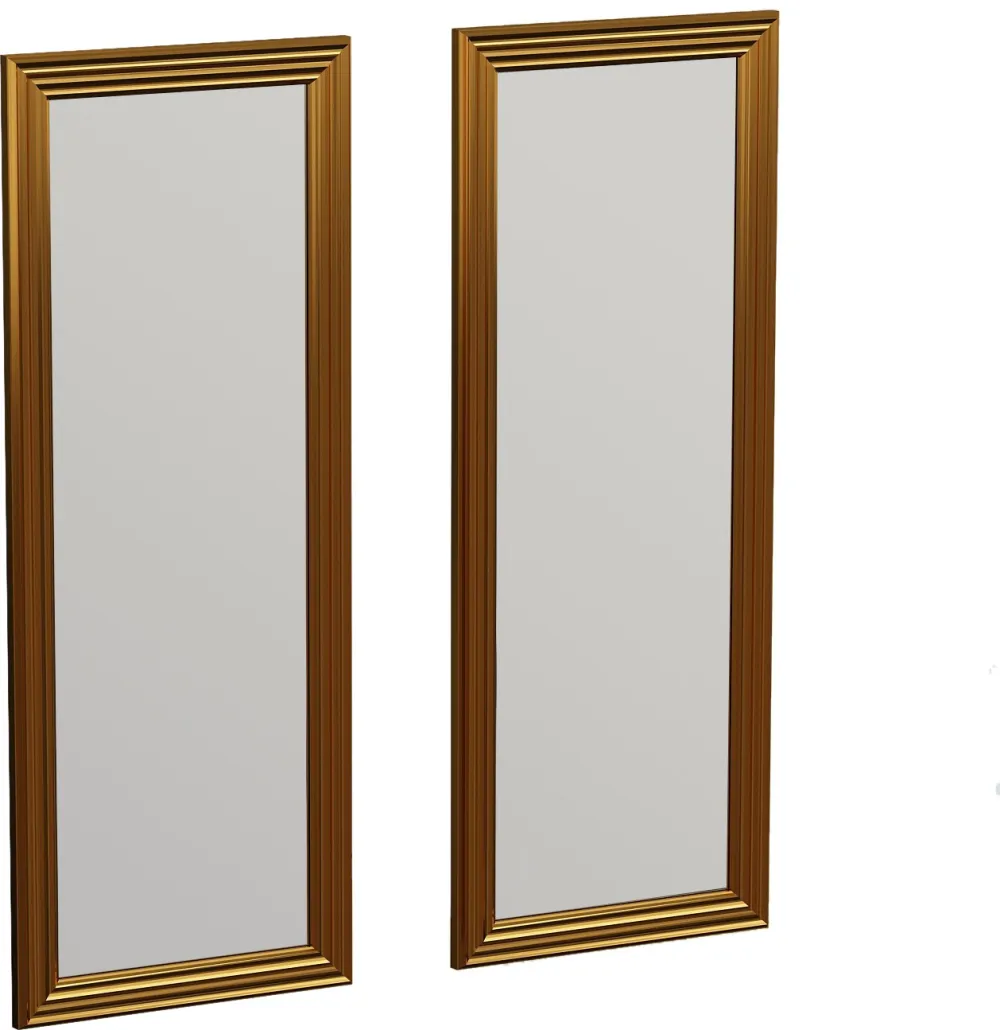 Set oglinzi (2 piese) Hanah Home Candy, Auriu