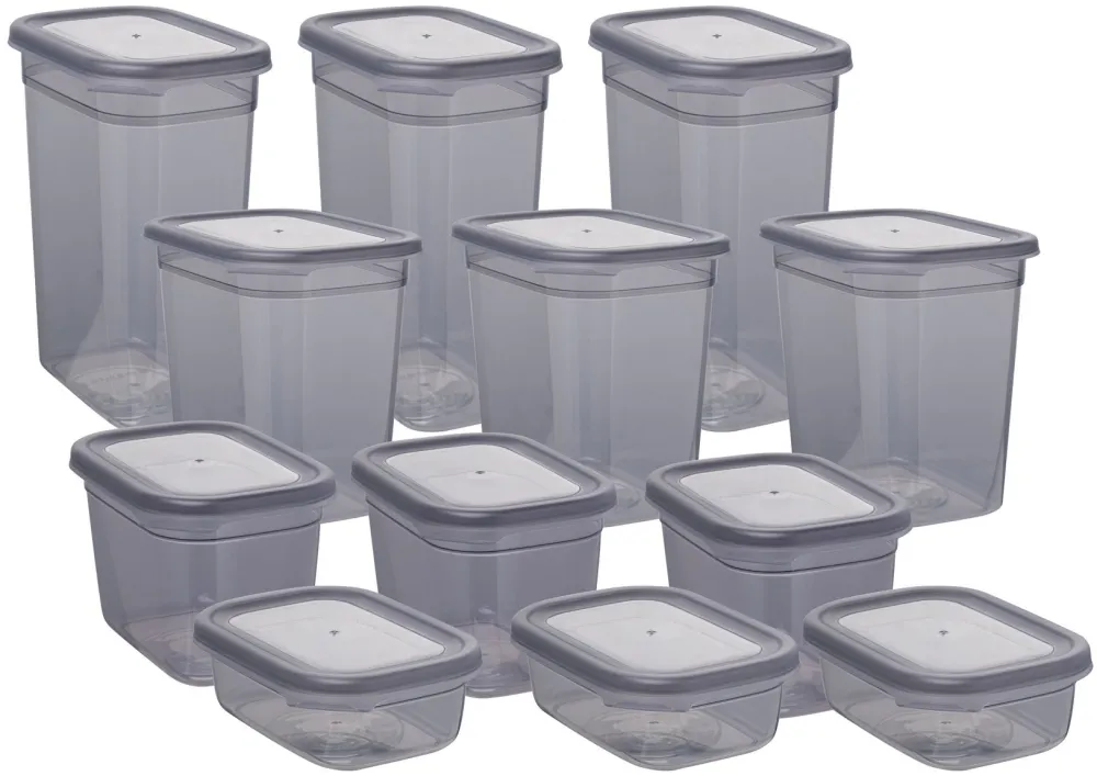 Set cutii de depozitare (12 piese) Hermia BNMPEGYAR12-481115, Antracit