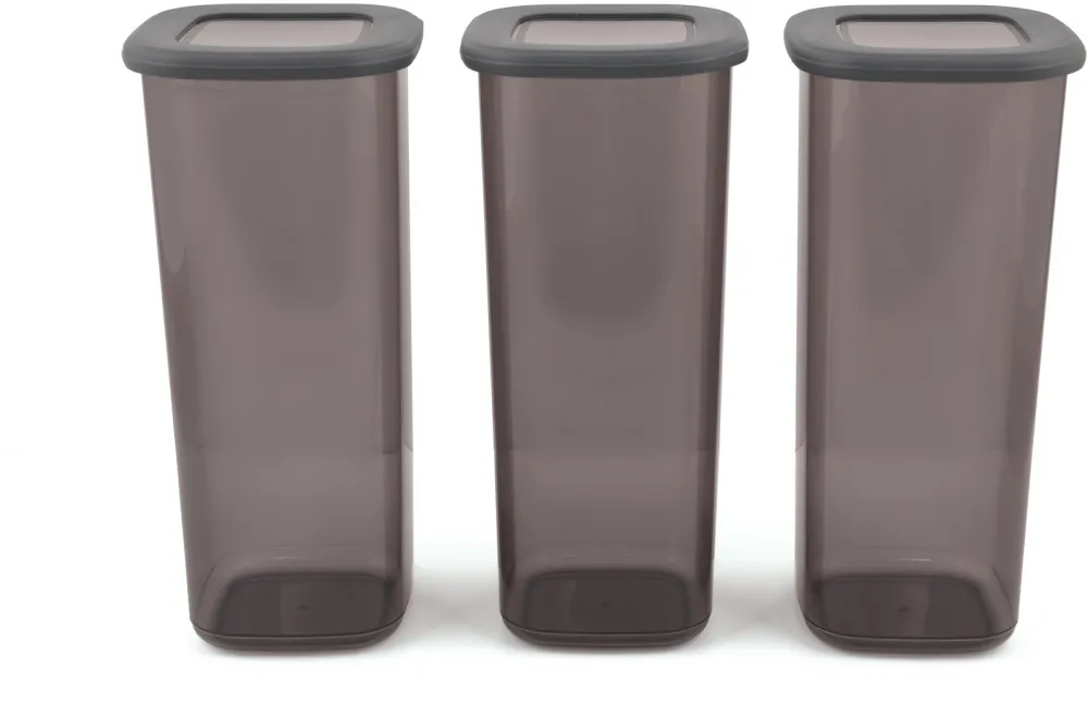 Set cutii de depozitare (3 piese) Hermia BNMPOLYAS03-17, Antracit