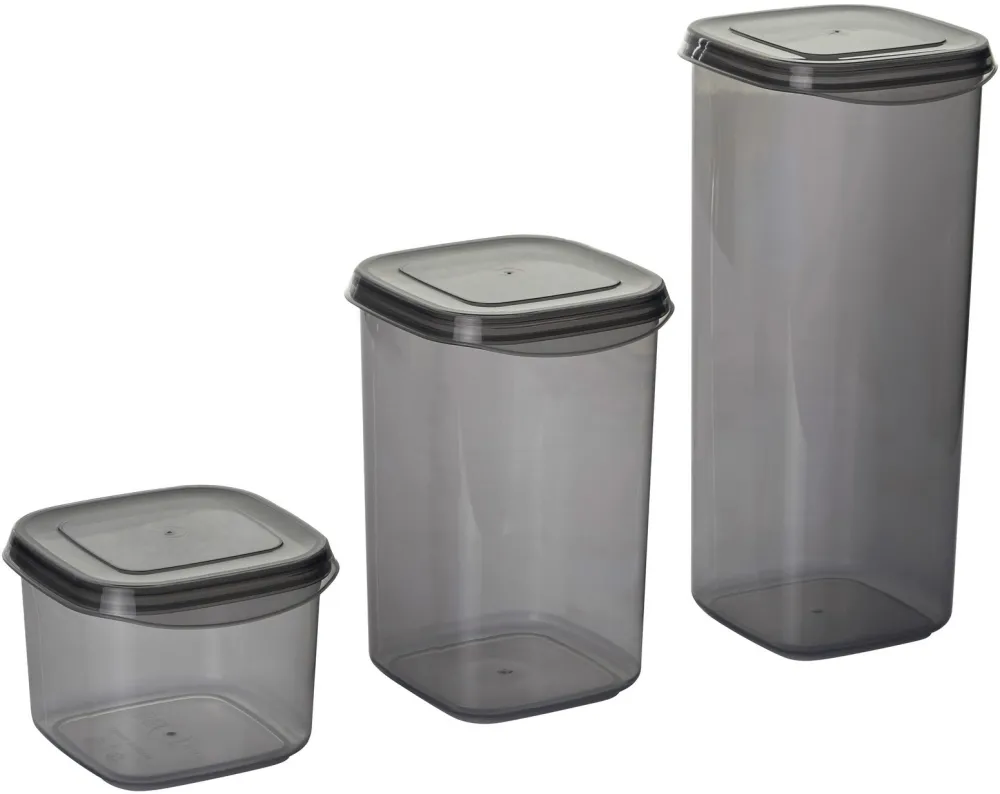 Set cutii de depozitare (15 piese) Hermia BNMPEGYAS15-51217, Antracit