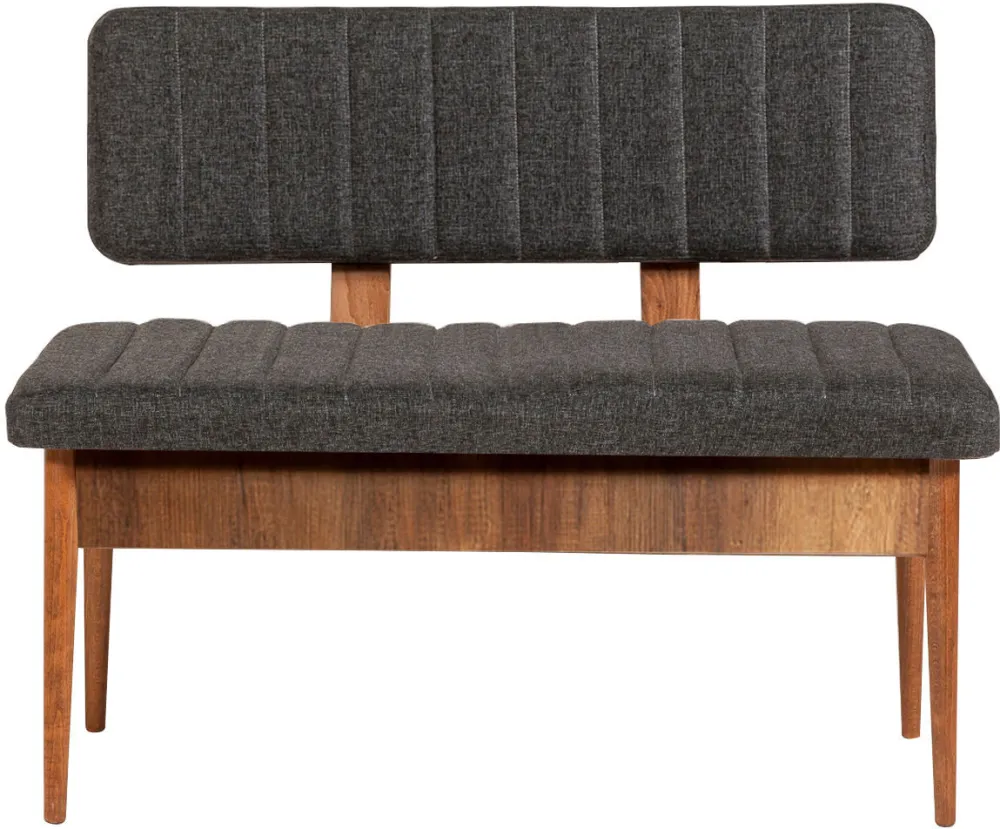 Bancă Hanah Home Vina Bank Anthracite, Walnut, Nuc / Antracit