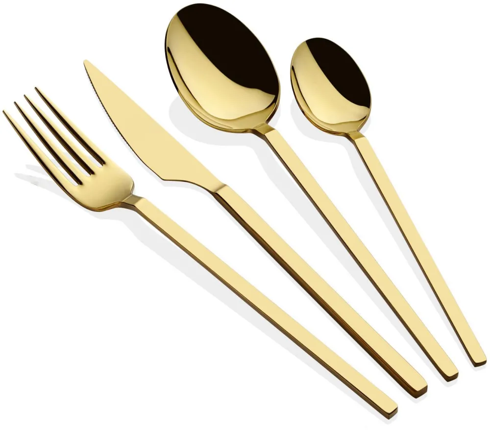 Set tacâmuri (24 piese) Hermia Carre, Auriu