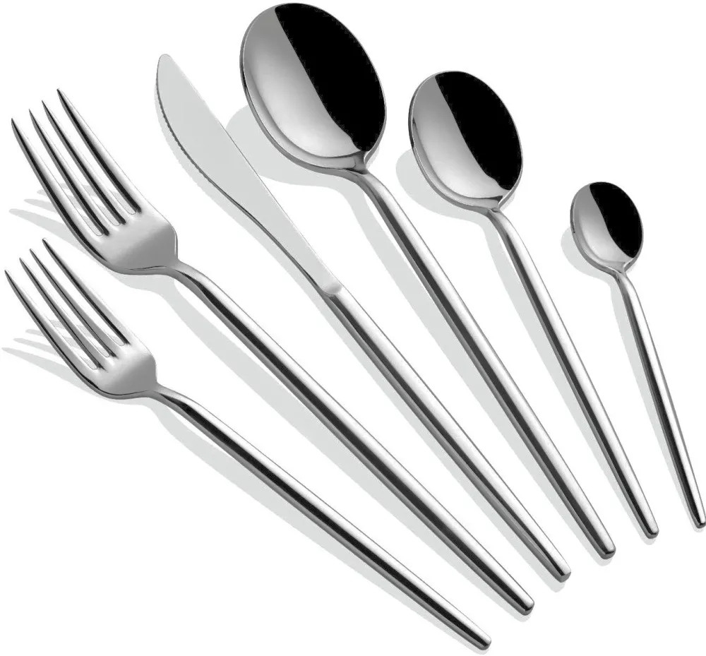 Set tacâmuri (36 piese) Hermia Almeria, Argintiu