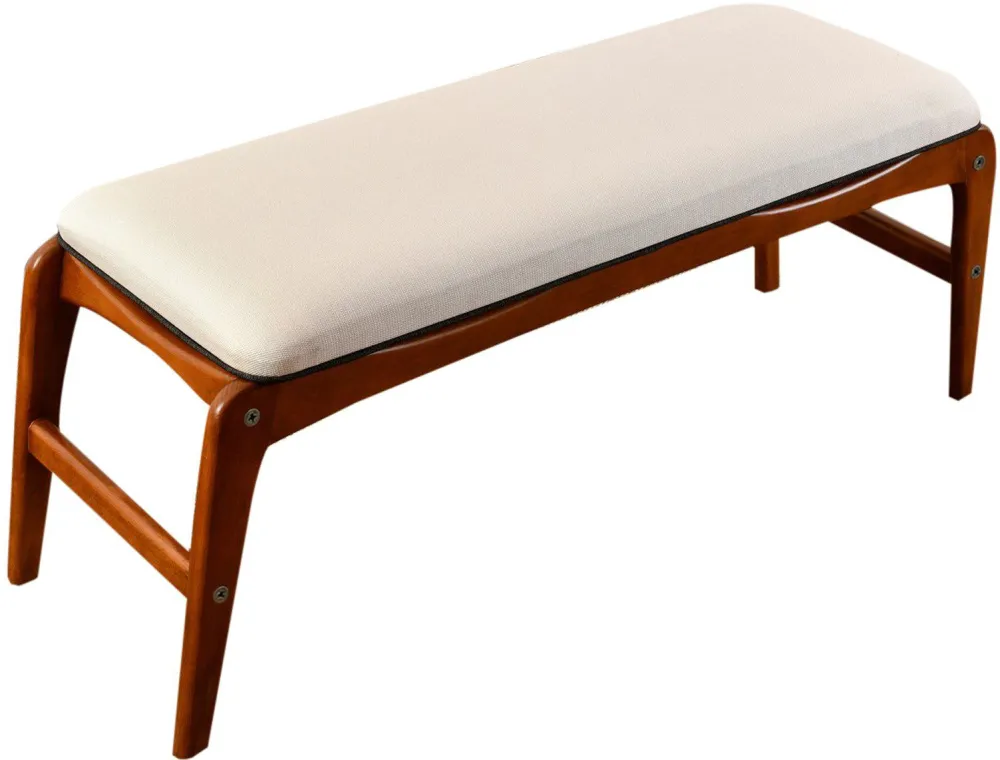 Bancă Hanah Home Touch Bench, Nuc / Crem
